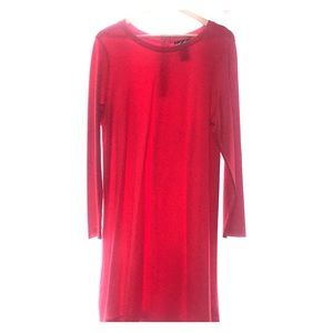 Hot pink/ melon colored midi dress size XL